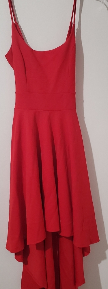 Windsor Red long train dress Small